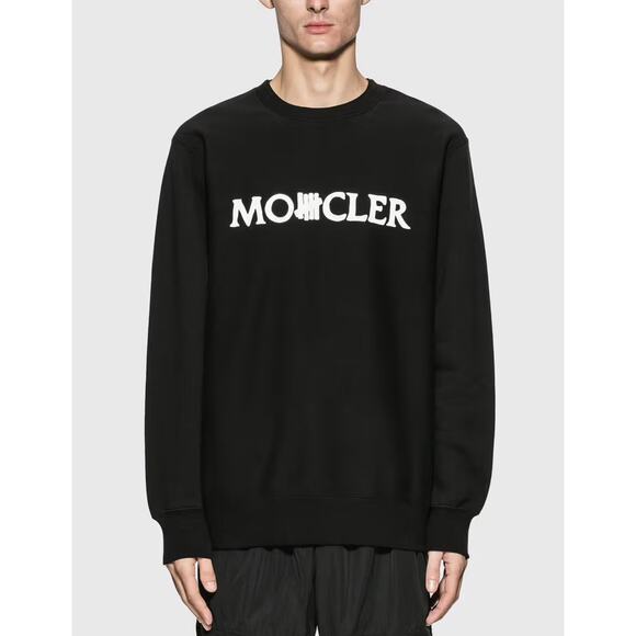 Moncler Black Genius 1952 X Undefeated White Logo Altered Sweatshirt L - Picture 1 of 16